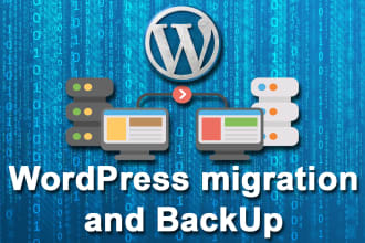 migrate and backup wordpress website for you