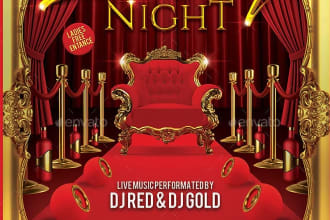 design a professional and unique club and party flyers