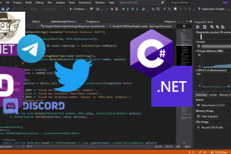 develop a discord, telegram or twitter bot for you