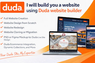 build you a website using duda website builder