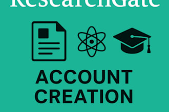 create and optimize researchgate account with publications