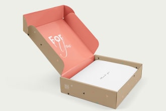 create a winning label design and product packaging box design