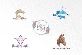 design elegant watercolor logo