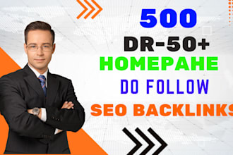 build 500 DR 50 plus strong seo backlinks google ranking