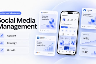 design and manage social media for saas and startups