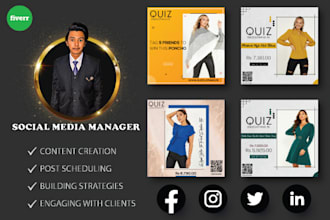manage your instagram, facebook, and twitter accounts