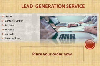 do lead collection, data extraction and compilation in excel