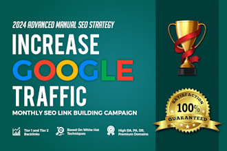 build a complete monthly SEO dofollow backlinks campaign