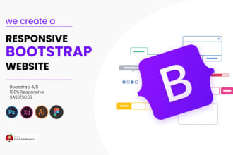 convert figma to html css responsive using bootstrap 5