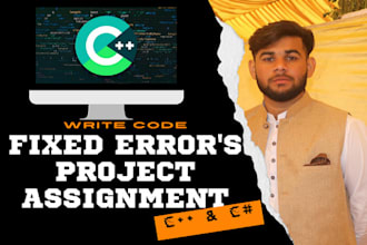 write c plus plus code and fix errors or bugs for you