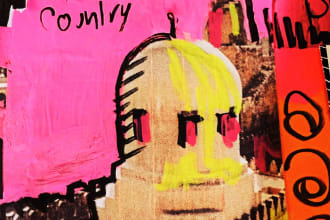 create a hand painted collage art for anything you want