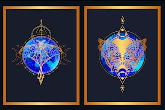 do sacred geometry mystical logo mandala spiritual designs