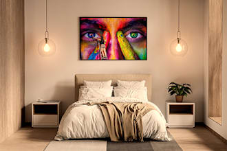 design canvas wall art, canvas painting, and every canvas art mockup in 24 hour