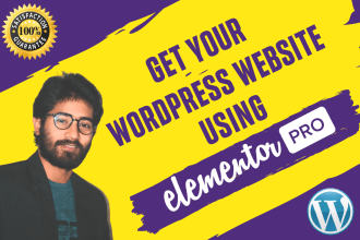 build wordpress website design, clone or redesign landing page by elementor pro