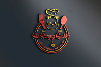 unique restaurant logo, kitchen, food ,bar, cafe shop design