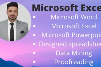 work on microsoft office, microsoft word, microsoft excel, microsoft powerpoint