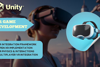 develop professional VR games using unity for meta quest, apple vision pro
