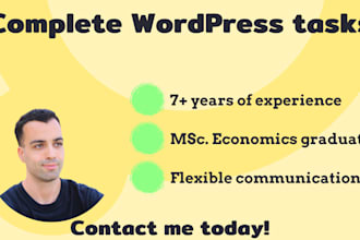 complete any wordpress task english dutch nederlands