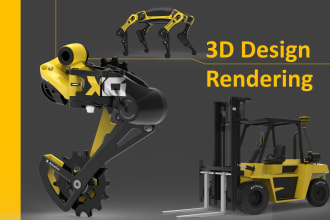 do 3d cad modeling, product design and rendering