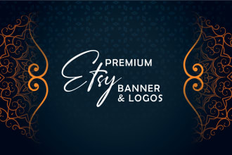 design premium etsy banner, etsy logo design