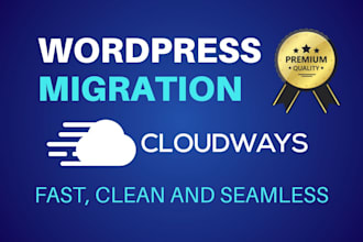 setup or fix your cloudways and migrate your wordpress website
