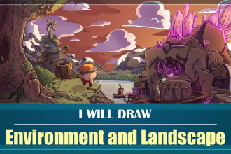 make environment concept art for you game