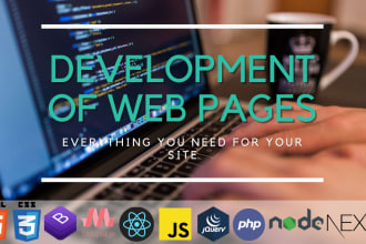 be your front end web developer, html5 css3, materialize or bootstrap