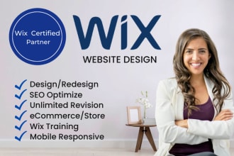 design and redesign wix website or wix online store