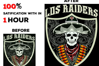 expert vector tracing logo, image and redraw raster image