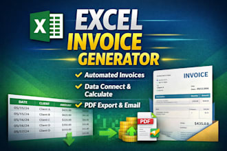 create a custom excel invoice generator with automation
