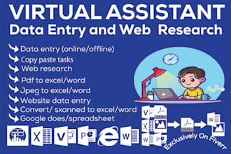 do data entry, copy paste job