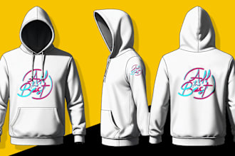 do zip hoodie and t,shirts mockup with your logo png