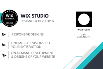design, redesign or fix website in wix studio