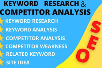 do SEO keyword research and competitor analysis