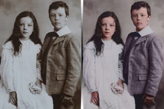 realistically colorize any black and white photo