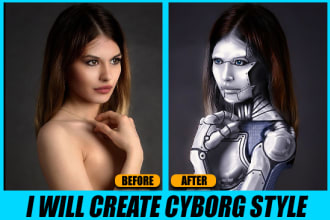 create your photos in cyborg or robot style