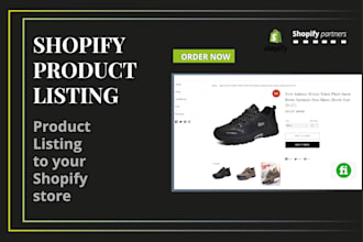 do your shopify product listing