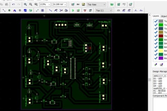 design schematic and pcb using diptrace