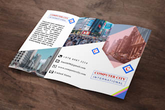 do professional trifold brochure design express delivery 24 hour