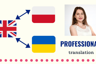do polish or ukrainian translation