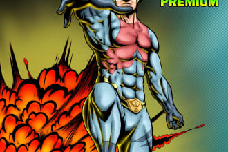do awesome character design in comic book artstyle