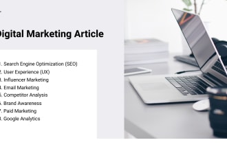 write a digital marketing blog post or article