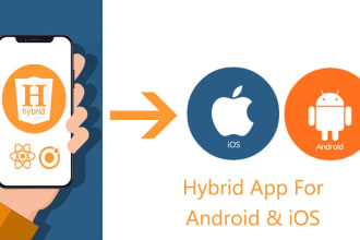 create hybrid app for you android, ios, windows, mac version