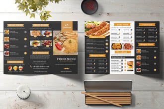 design corporate,realstate,catalog tri fold,bi fold brochure,menu card and flyer