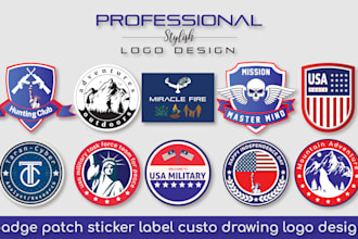 military tactical skull air soft badge patch label sticker gaming logo design