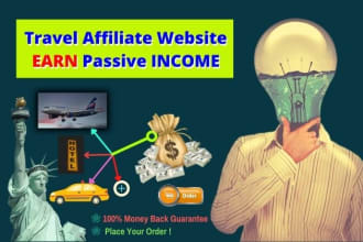 create best automated travel affiliate website for passive income