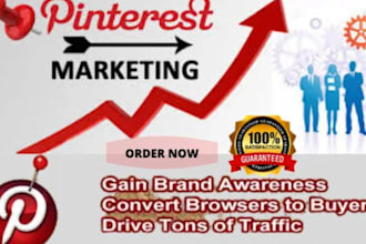 create seo optimized pins and boards as pinterest marketing manager