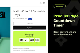 add a countdown timer to your shopify product page