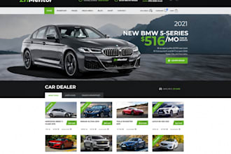 design automotive car dealership website