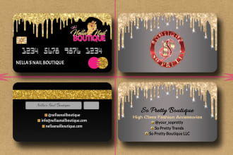 do credit card style business card design